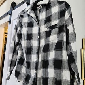 Victoria's Secret Plaid Button Up Shirt